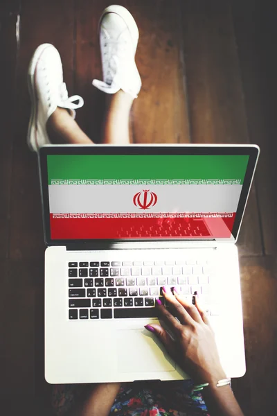 Iran Country Flag — Stock Photo, Image