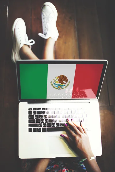 멕시코 국가 깃발 — 스톡 사진