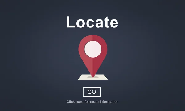Template dengan konsep locate — Stok Foto