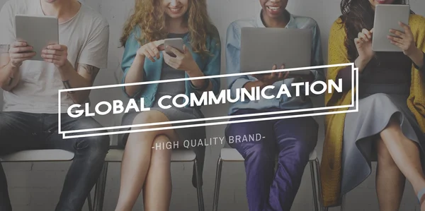 Diversity people and global communication — Stock Photo, Image