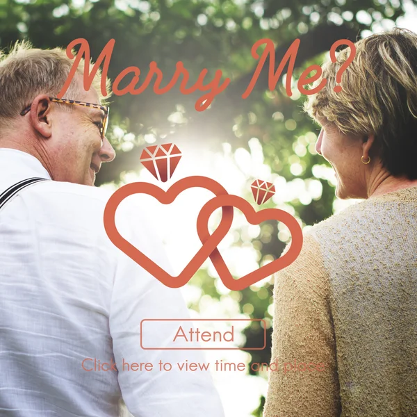 Convite de casamento online — Fotografia de Stock