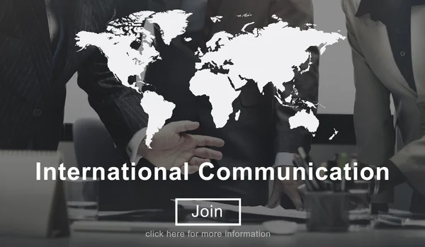 Internationale communicatie, Networking Concept — Stockfoto