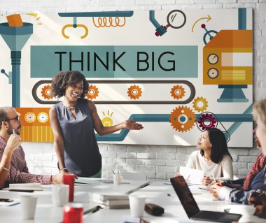 iş ile toplantı büyük düşün