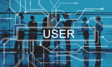 İş grubunun siluetleri