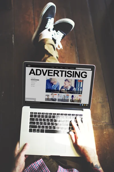 광고 캠페인, 브랜딩 마케팅 개념 — 스톡 사진