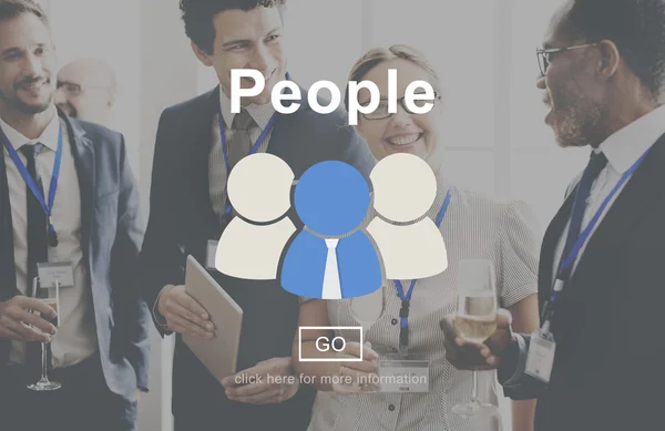 Mensen uit het bedrijfsleven en team — Stockfoto