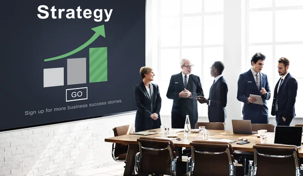 Podnikatelé a strategie — Stock fotografie