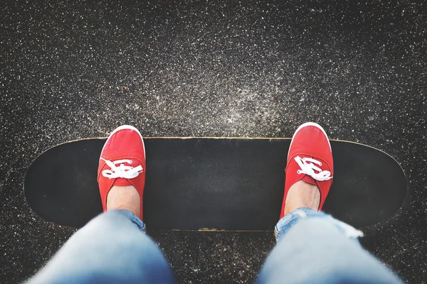 Skateboarder έννοια τρόπου ζωής — Φωτογραφία Αρχείου