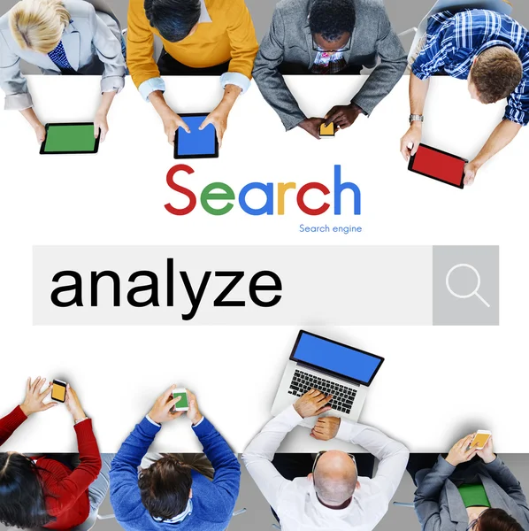 Analysis Analytics, Information Data Concept — Stock Photo, Image