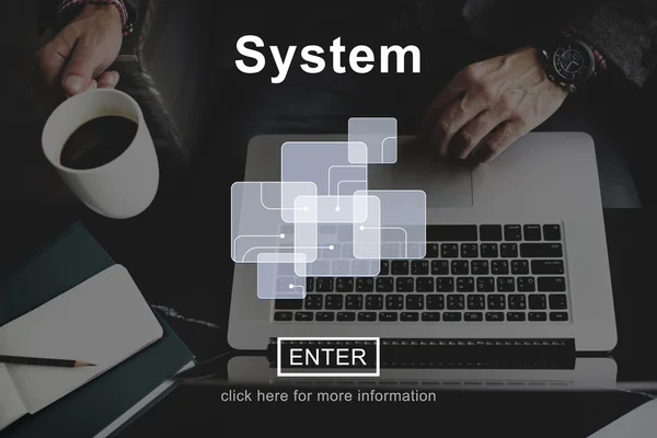 Sistema, concepto de estructura — Foto de Stock
