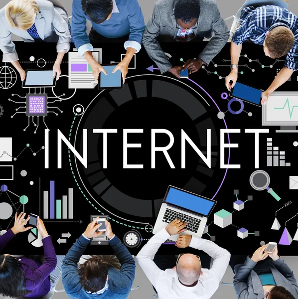 Internet, Concept de connexion technologique — Photo