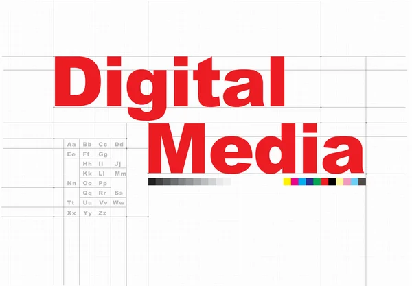 Netzwerkkonzept für digitale Medien — Stockfoto