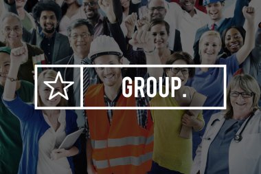 Farklı mesleklerden insanlar.