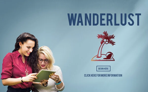 Wanderlust Travel koncepcja — Zdjęcie stockowe