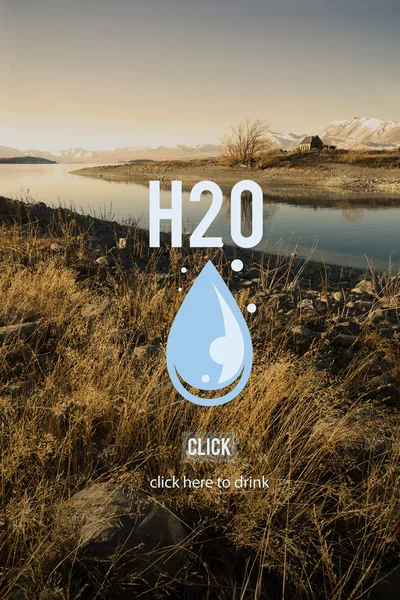 Paisagem natural e conceito de H2O — Fotografia de Stock