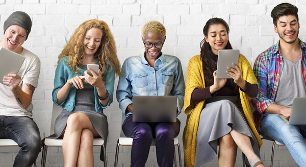 people with digital devices 