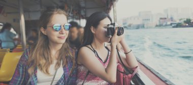Kızlar fotoğrafçılar Traveling