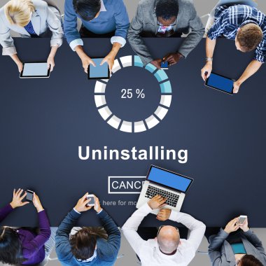 İş takım, teknoloji ağ kavramı 