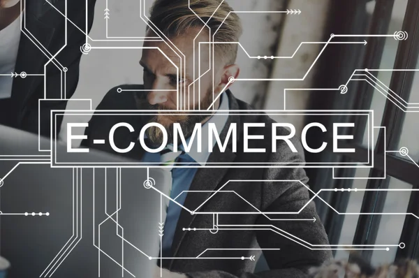 Geschäftstätigkeit und E-Commerce — Stockfoto