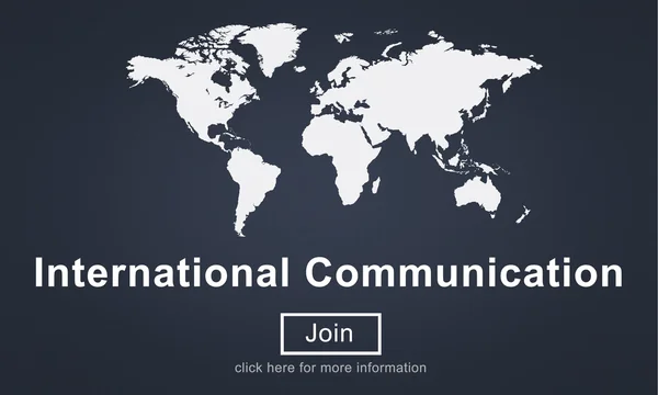 Sjabloon met internationale communicatie — Stockfoto