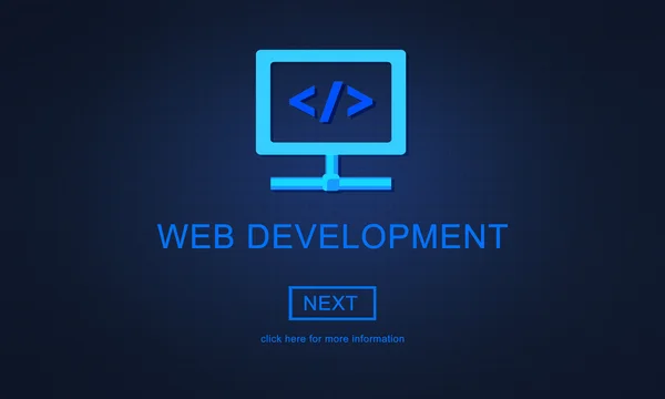 Plantilla con concepto de desarrollo web —  Fotos de Stock