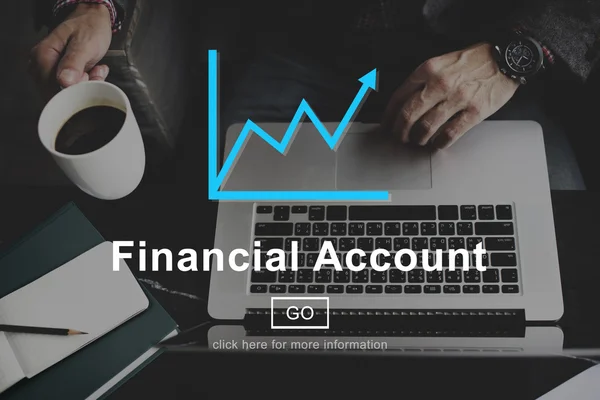 Financial Account , ReportConcept — Stock Photo, Image