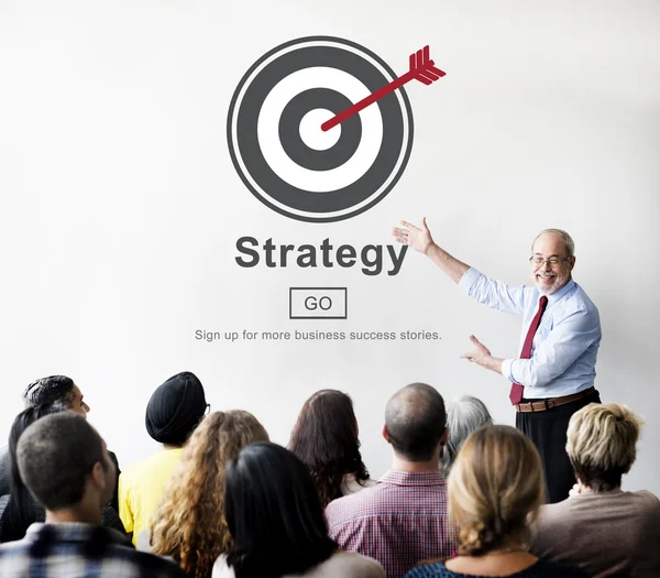 Personas en el seminario con estrategia —  Fotos de Stock
