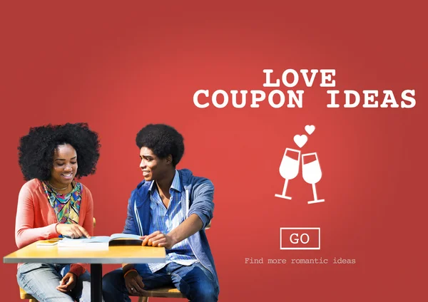 Love Coupon Ideas Concepto de Regalo — Foto de Stock