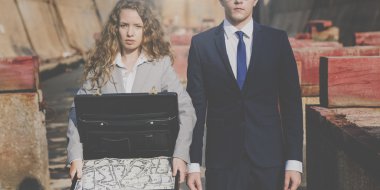 İş adamları ile finans 