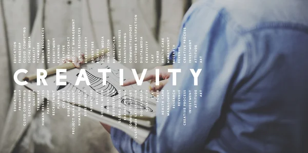 Koncepcja rozwoju kreatywności — Zdjęcie stockowe