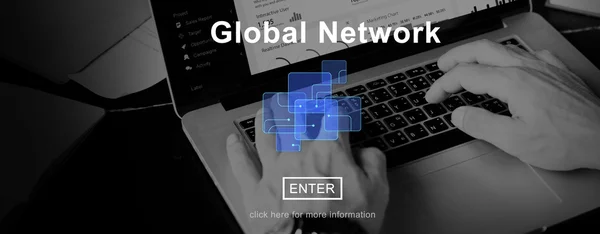 Conexión de red global —  Fotos de Stock