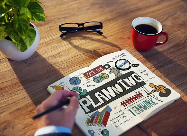 Zakenman Planning strategie Concept — Stockfoto