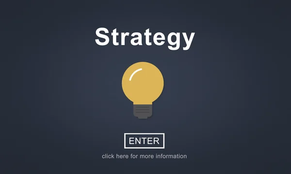 Sjabloon met strategie concept — Stockfoto