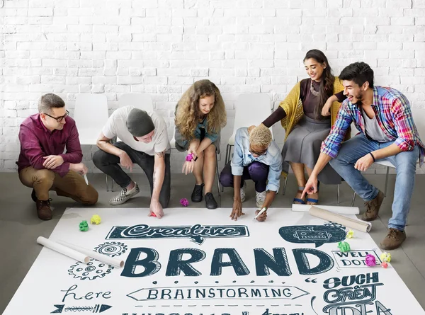 Diversità Persone e brand — Foto Stock