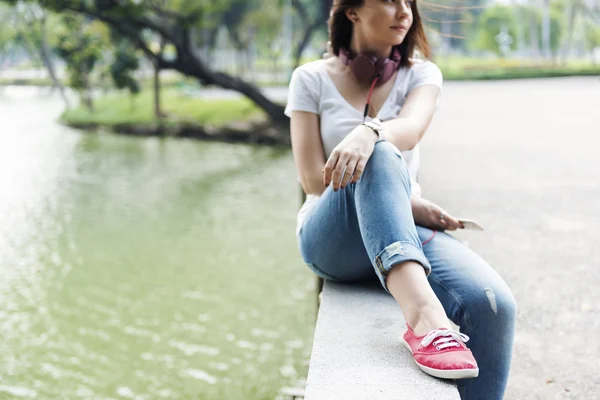 Mujer Hipster Moda y Estilo — Foto de Stock