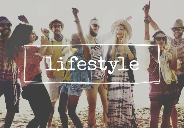 Friends hanging out on party and lifestyle — Stock Photo, Image