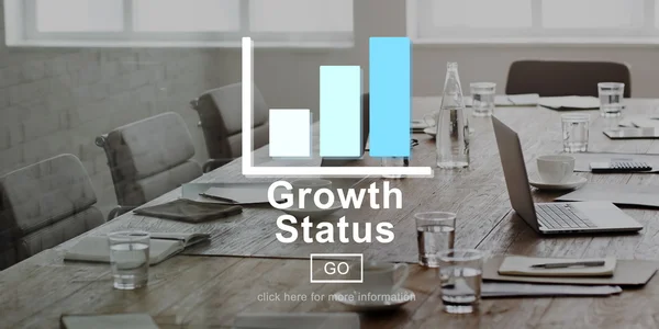 Stato di crescita, concetto di sito web — Foto Stock