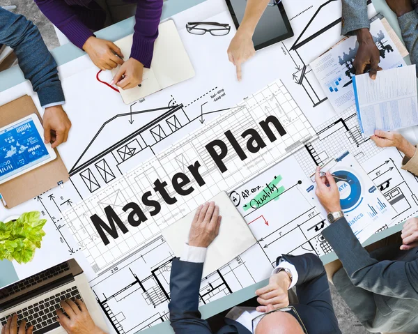 Master Plan, concetto di strategia — Foto Stock