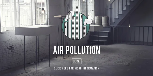 空气污染，有毒的概念 — 图库照片