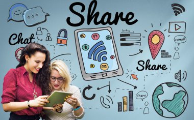  internet'te sörf kızlar