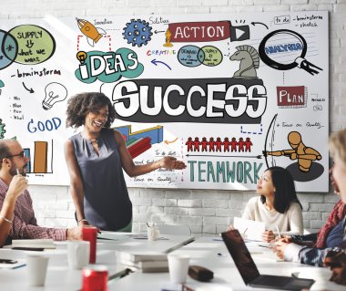 iş toplantısı başarı ile