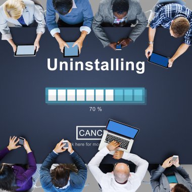 İş takım, teknoloji ağ kavramı 