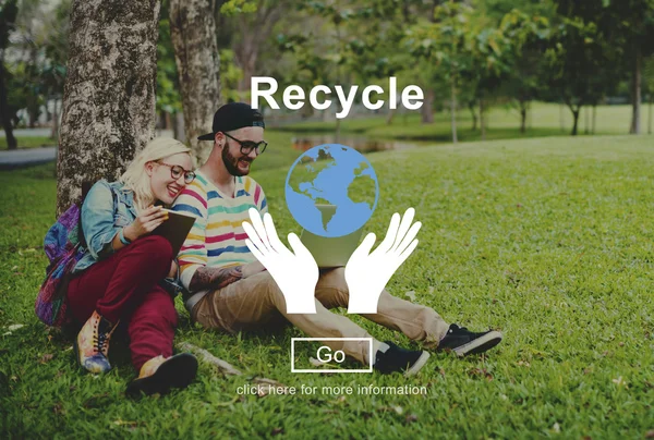 Recycle ecologisch Concept — Stockfoto