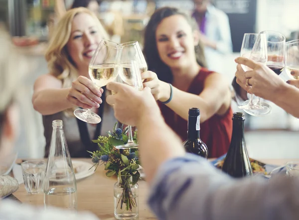 People cheers with glasses