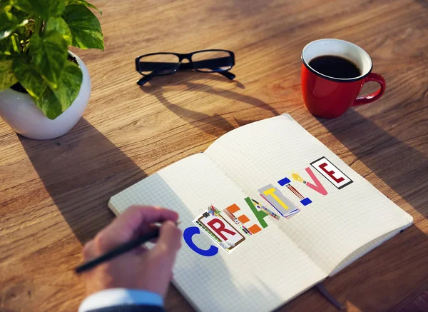 Concepto de diseño de ideas creativas — Foto de Stock