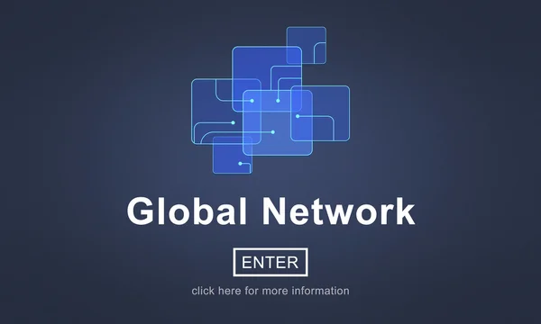 グローバル ネットワークの概念 — ストック写真