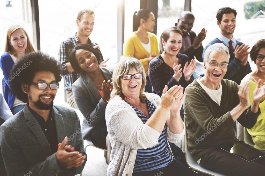 diversity business people together at meeting