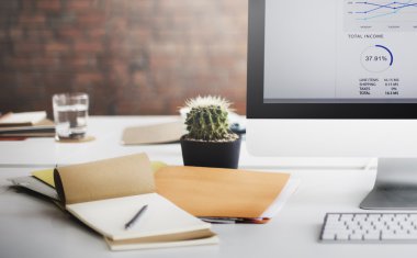 Çağdaş işyeri, ofis, banka donatımı 