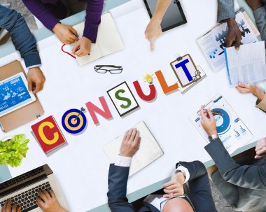 Ofiste çalışan iş ekibi.