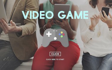 Video oyunu ile pencere üzerinde siting insanlar